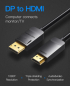 Кабел Vention, DP към HDMI, 1.5 м снимка 2