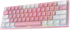 Клавиатура Redragon Fizz Pro K616, USB Type-C, Bluetooth 5.0, RGB, Red switch, Бял - Розов снимка 1