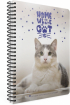 Gipta Тетрадка Catbook, бяла хартия, малки квадратчета, А4, 80 листа снимка 1