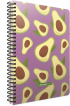 Gipta Тетрадка Avocado, бяла хартия, широки редове, със спирала, А4, 80 листа снимка 6