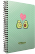 Gipta Тетрадка Avocado, бяла хартия, широки редове, със спирала, А4, 80 листа снимка 8