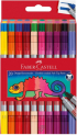Faber-Castell Флумастери, двойни, 20 цвята снимка 1