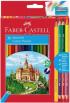 Faber-Castell Цветни моливи Замък 36+6+1 цвята, с включена острилка снимка 1