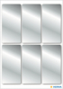 Herma Самозалепващи се етикети, 26 х 54 mm, сребристи, 18 броя снимка 2