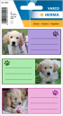 Herma Самозалепващи се етикети Кученца, ученически, 9 броя снимка 1