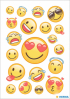 Herma Самозалепващи се етикети Емотикони Magic, жълти, 3 листа снимка 2