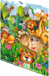 Herma Папка Kindergarten, картонена, с ластик, A4, PP, джунгла снимка 4