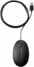 Мишка HP 320M, с кабел, подходяща за лява ръка, 3 бутона, черен цвят снимка 4