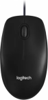 Мишка Logitech M100, с кабел, оптиччн сензор, 3 бутона, черен цвят снимка 1