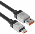Кабел  Baseus CoolPlay USB към USB-C 100W 2м CAKW000701 - черен снимка 5