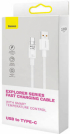 Кабел Baseus Explorer USB към USB-C 100W 1м CATS010402 - бял снимка 3
