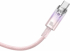 Кабел Baseus Explorer USB към USB-C 100W 1м CATS010404 - розов снимка 2