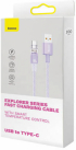 Кабел Baseus Explorer USB към USB-C 100W 1м CATS010405 - лилав снимка 4