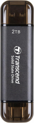 SSD външен Transcend 2TB, External SSD, ESD310C, USB 10Gbps, Type C-A, Black снимка 1