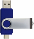 USB флаш памет Swivel, USB 3.0, 16 GB, Type-C OTG, синя снимка 2