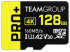 Карта памет Team Group PRO Plus microSDXC 128GB, UHS-I U3, A2, V30 + SD Адаптер снимка 1