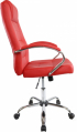 Директорски стол Slash, екокожа, Tilt механизъм, до 160 kg, червен снимка 3