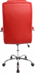 Директорски стол Slash, екокожа, Tilt механизъм, до 160 kg, червен снимка 4