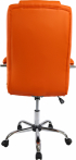 Директорски стол Slash, екокожа, Tilt механизъм, до 160 kg, оранжев снимка 4