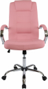 Директорски стол Slash, екокожа, Tilt механизъм, до 160 kg, розов снимка 2