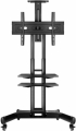 Стойка за телевизор ONKRON Mobile TV Stand for 40-70” TVs Wheels Shelves Height Adjustable Rolling снимка 4