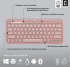 Клавиатура LOGITECH Pebble 2 Bluetooth Keyboard Combo - TONAL ROSE - US INT'L снимка 12