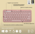 Клавиатура LOGITECH K380S Multi-Device Bluetooth Keyboard - TONAL ROSE - US INT'L снимка 11