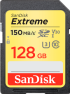 SanDisk Extreme 128GB SDXC Memory Card + 1 year RescuePRO Deluxe up to 180MB-s & 90MB-s Read-Write speeds снимка 1