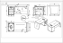 Бюро Работно RFG Работно Elmaz, с контейнер, 1800 х 800 х 760 mm, дъб и сиво снимка 4