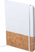 Тефтер Amsterdam Cork&Pu, А5, с ластик, 80 листа, бял снимка 1