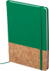 Тефтер Amsterdam Cork&Pu, А5, с ластик, 80 листа, зелен снимка 1