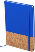 Тефтер Amsterdam Cork&Pu, А5, с ластик, 80 листа, син снимка 1