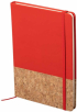 Тефтер Amsterdam Cork&Pu, А5, с ластик, 80 листа, червен снимка 1