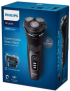 Тример Philips Series 3000 електрическа самобръсначка, въртящи се гкави, черен цвят снимка 3