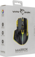 Мишка White Shark GM-9006, MARROK, RGB, 12000 DPI, черно - жълт снимка 7