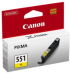 Касета с мастило CANON 1LB CLI-551Y ink cartridge yellow standard capacity 330 pages 1-pack снимка 2