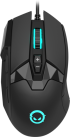 Мишка Lorgar Stricter 579, геймърска, с кабел, 12000 dpi, RGB подсветка, черен цвят снимка 1