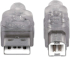 MANHATTAN 333405 :: Кабел USB 2.0, A-B, M-M, 480 Mbps, 1.8м, сребрист снимка 2