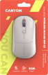 Мишка Геймърска Canyon MW-22, wireless Bluetooth, с 4 бутона, 1600 dpi, бежов цвят снимка 6