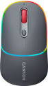 Мишка Геймърска Canyon MW-22, безжична Bluetooth, RGB подсветка, 1600 dpi, тъмносив цвят снимка 1