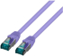 Свързващ пач кабел S-FTP, категория 6а, LSZH, виолетов — 0.50 метра снимка 2