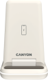 Принадлежност за смартфон Canyon WS-304, 3в1 бързо зарядно, 15W, 1.5A, 12 V, 1x USB Тype-C, бял цвят снимка 1