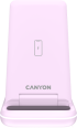 Принадлежност за смартфон Canyon WS-304 3в1 бързо зарядно, 15W, 1.5A, 12 V, 1x USB Тype-C, розов цвят снимка 3