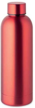  Бутилка Top, метална, 6.5 х 24 cm, червена, 500 ml снимка 1