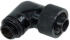 Охлаждане Компресионен фитинг Alphacool, 16-10 - G1-4, 90, Въртящ се, Черен мат снимка 2