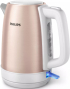 Philips електрическа кана DailyCollection 1,7л метален корпус - цвят розов снимка 2