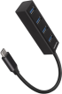 USB Хъб AXAGON HUE-M1C, 1x USB Type-C, 4x USB 3.2, 0.2м кабел, Черен снимка 1
