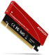 Мрежова LAN карта/адаптер PCI-E 16x Card, 1x PCIe M.2 SSD, AXAGON PCEM2-S снимка 1