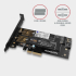 Мрежова LAN карта/адаптер PCI-E Card, M.2 NVMe and M.2 SATA, AXAGON PCEM2-D снимка 3