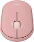 Мишка Logitech Pebble Mouse 2, безжична, оптичен сензор, 1000 dpi, Розов снимка 3